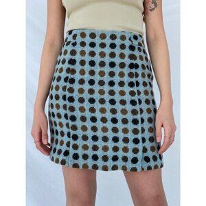 Boden British Tweed by Moon Polka Dots Skirt US size 6
